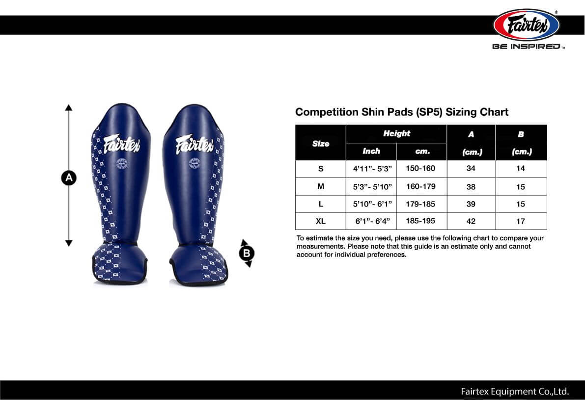 Fairtex SP5 Competition Shin Pads