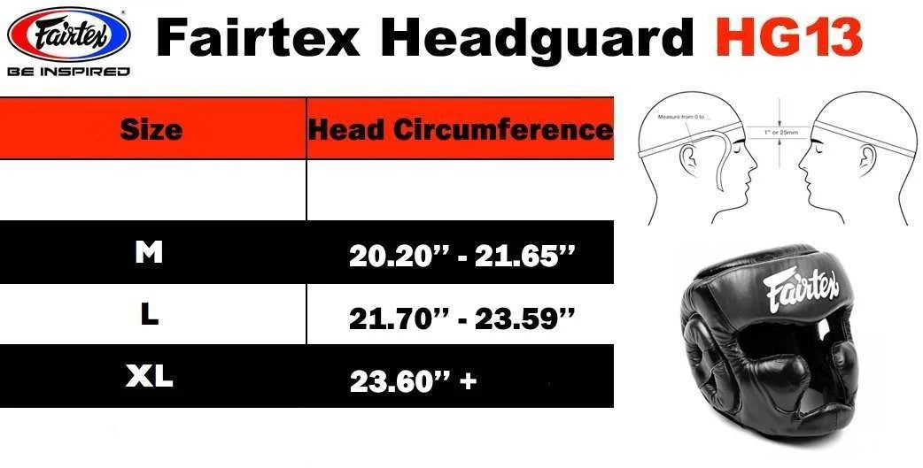 Fairtex HG13 Diagonal View Headguard Full Cover